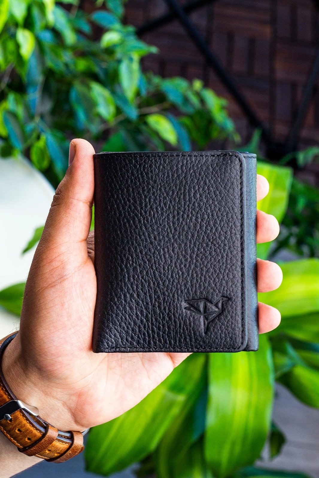 Portofol për burra, lëkurë e zezë, Zoozie Bags Western