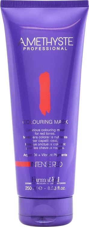 Maskë për flokë me ngjyrë Farmavita Amethyste unisex e kuqe 250ml