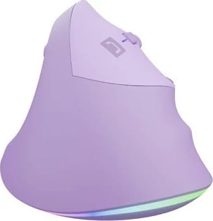 Maus vertikal Natec CRAKE 2 PRO, 12800 DPI, me kabllo, RGB, Lavandë