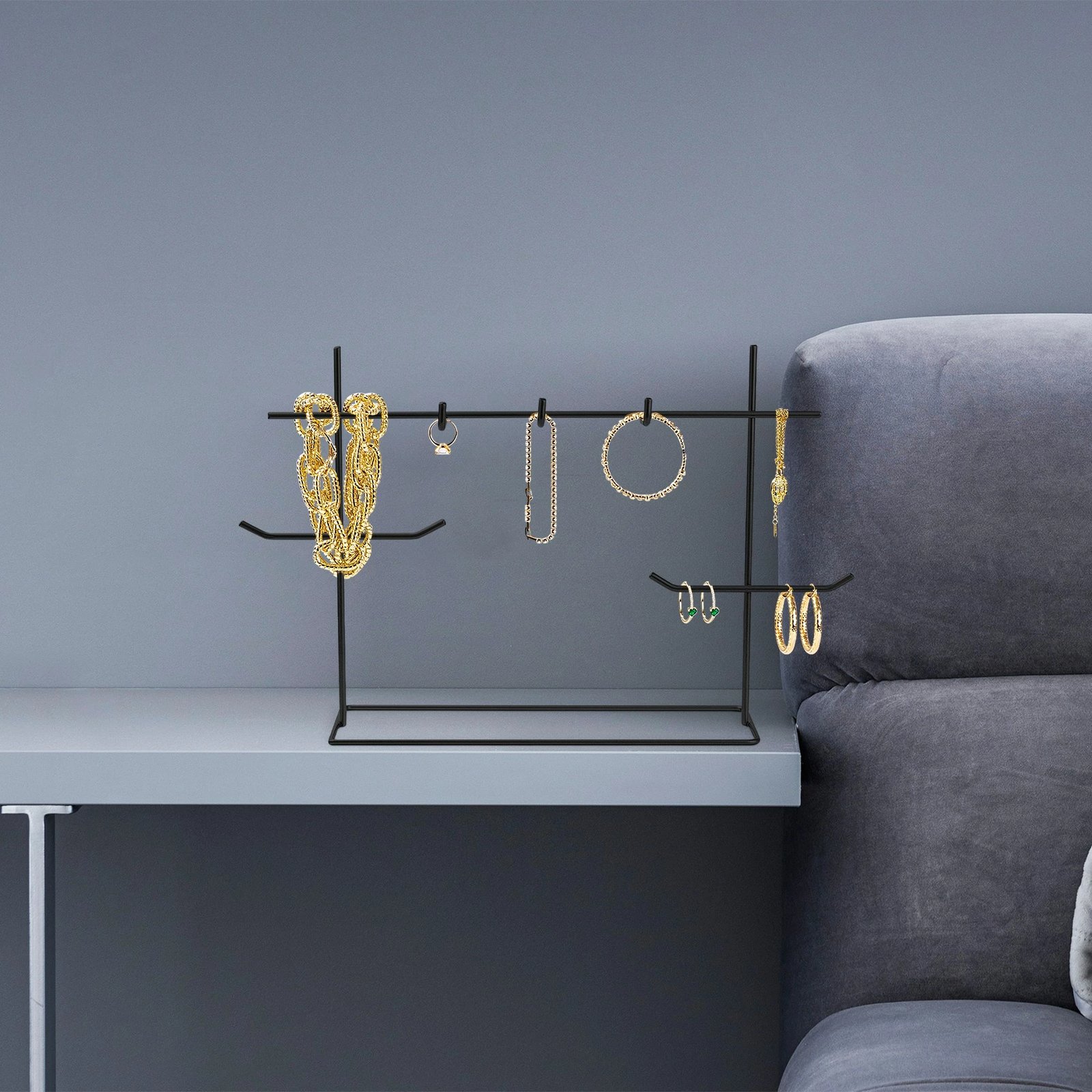 Organizues stendë për stoli, ngjyrë e zezë, Evila Originals, TK-007-B