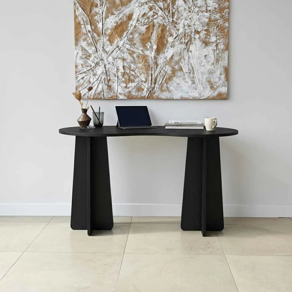 Tavolinë studimi Skye Decor, Infini, e zezë