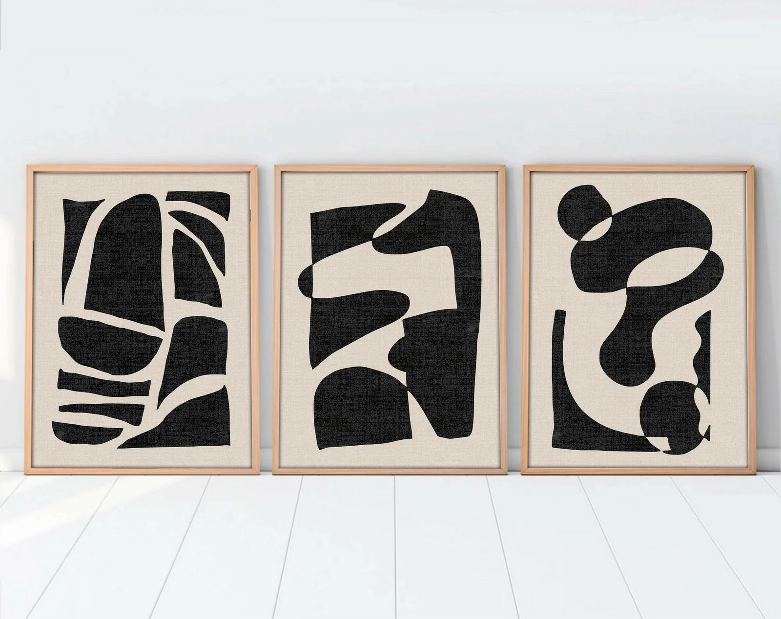 Pikturë dekorative me kornizë MDF (3 copë), Wallity, Huhu201, 50x70cm