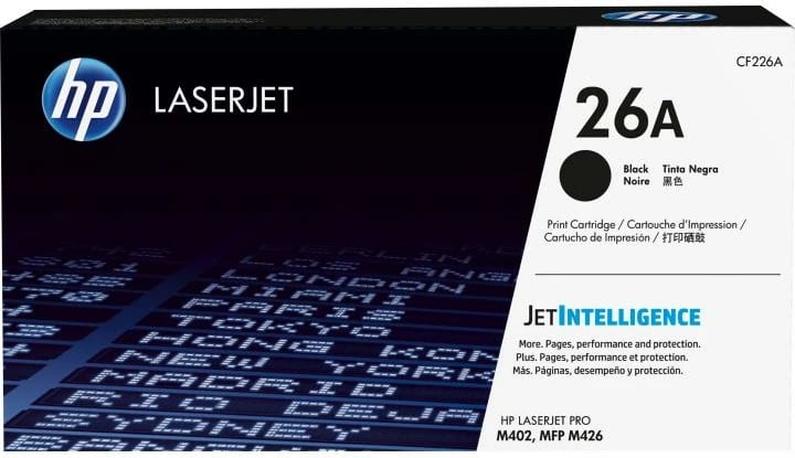 Toner HP 26A CF226A, JetIntelligence, rendiment 2400–4400 faqe, e zezë, 1 copë