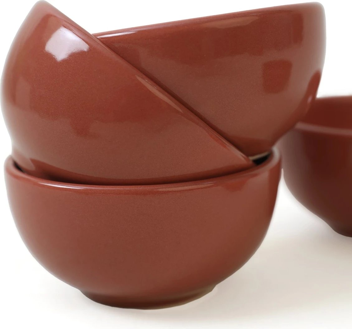 Set tasash qeramike, 6 copë, ngjyrë e kuqe tjegulle, Hermia Concept, X00017481
