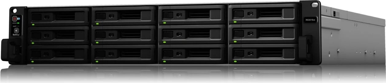 NAS rack Synology RS3618xs, 12 slote, 8GB RAM, 2U, i zi