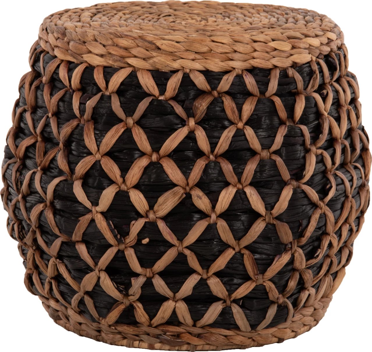 Karrige për bar TEOFILO FH7869, natyrale dhe e zezë, Φ43x38H cm