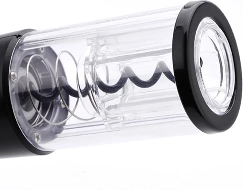 Hapës vere elektrik, Adler AD 4490, me dritë LED, prerëse folie në set, për tapa 20-24 mm, 4xAA (pa bateri), i zi