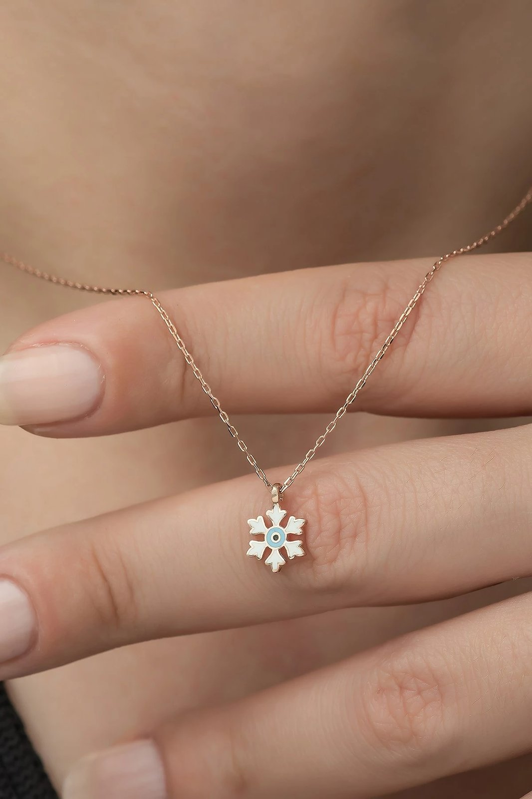 Qafore argjendi Jumeon, TRDYL979, ngjyrë rozë e artë dhe kaltër