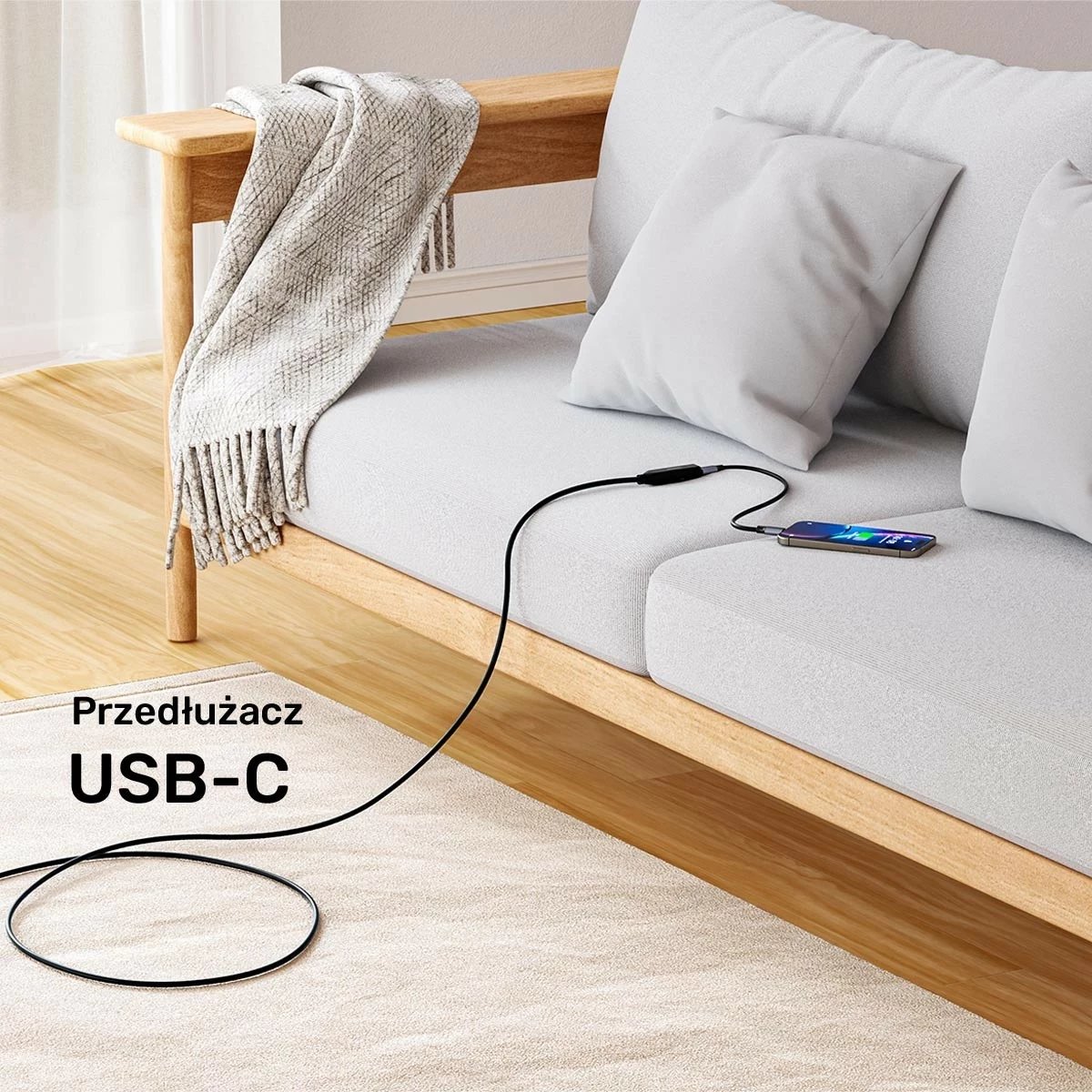 Kabllo zgjatëse USB-C Unitek 5m 10Gbps e zezë