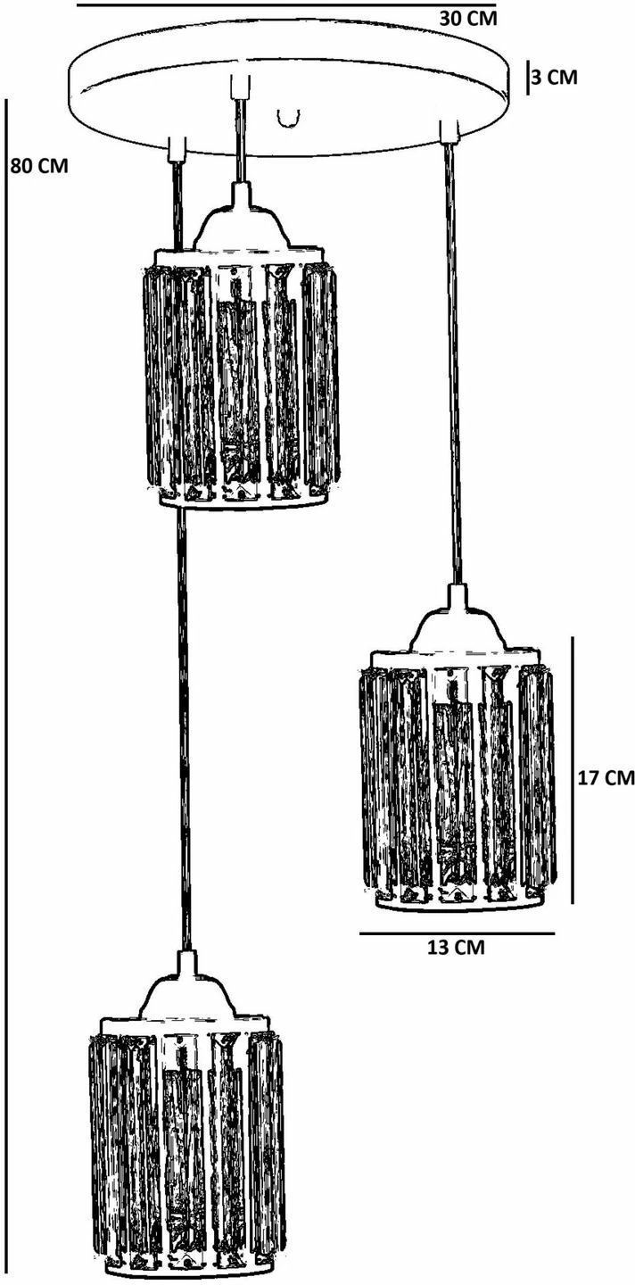 Llambë tavani Opviq, ngjyrë ari, 9041-3