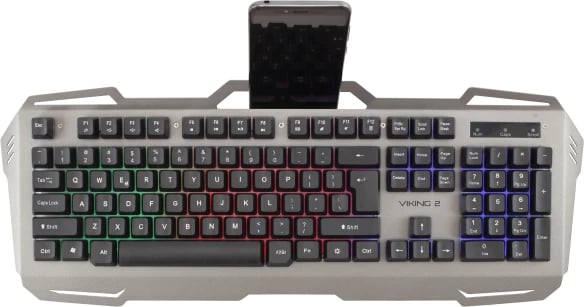 TASTIERE GAMING WHITE SHARK VIKING 2 GK 1624 | 104KEYS RGB SILVER