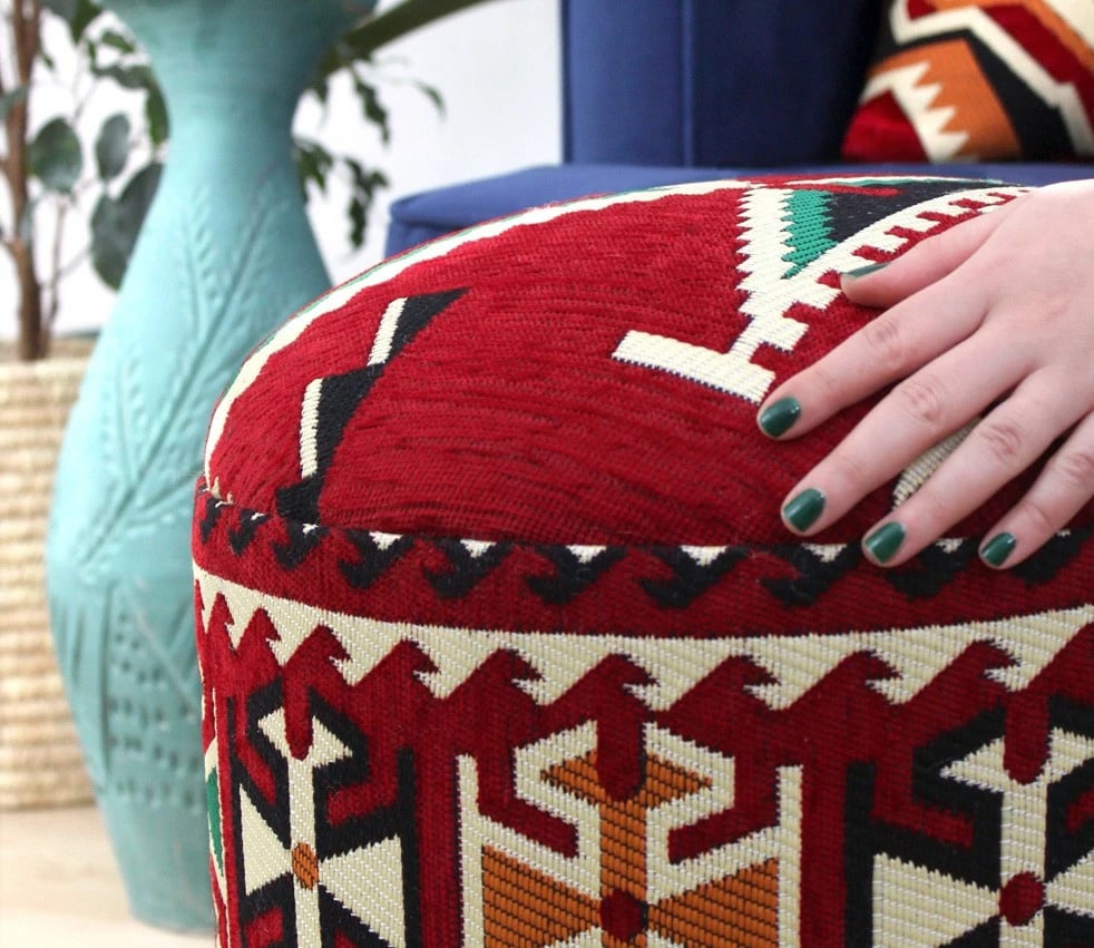 Puf oriental Atelier del Sofa, Bozok v3, shumëngjyrësh