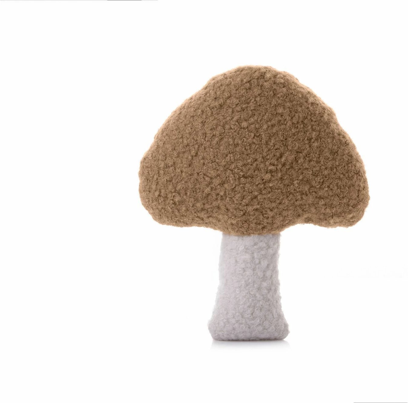 Jastëk dekorativ kërpudhë i vogël, ngjyrë kafe dhe e bardhë, Evila Originals