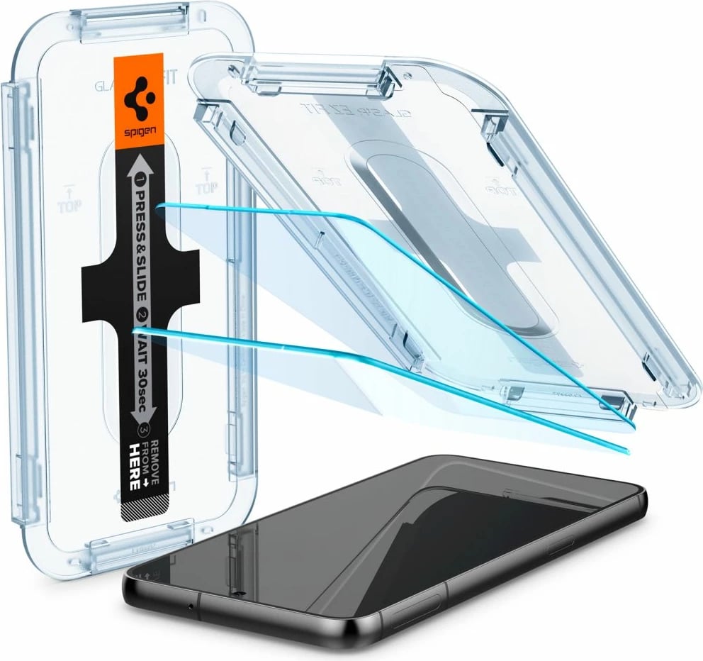 Xham i temperuar Spigen Glas.tR EZ Fit për Samsung Galaxy S23, 2 copë