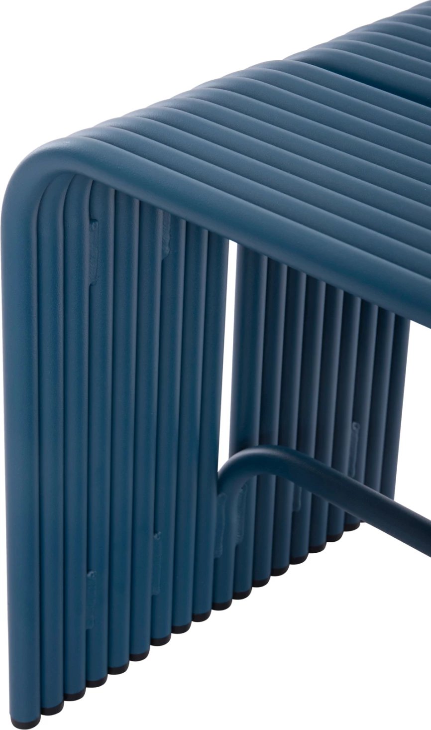 Karrige pa mbështetëse INTREPID, alumin, ngjyrë kaltër, 40x38x42.5cm