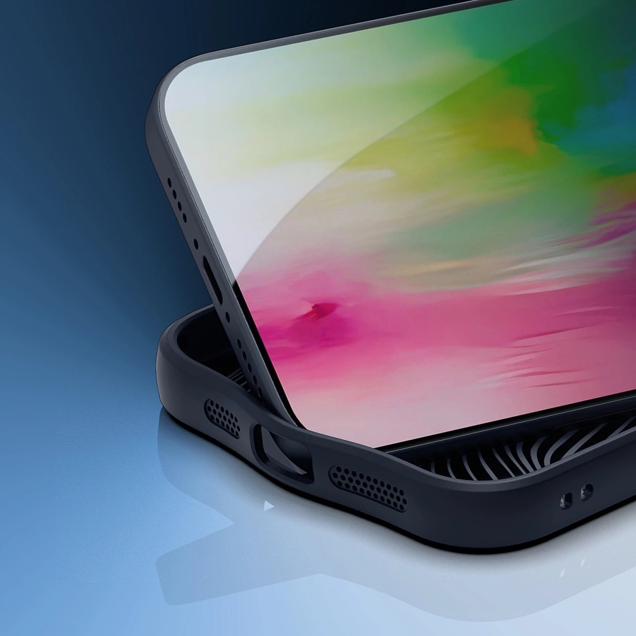 Mbështjellës Dux Ducis Aimo Mag për iPhone 16 Pro Max, me MagSafe dhe mbajtëse, i zi