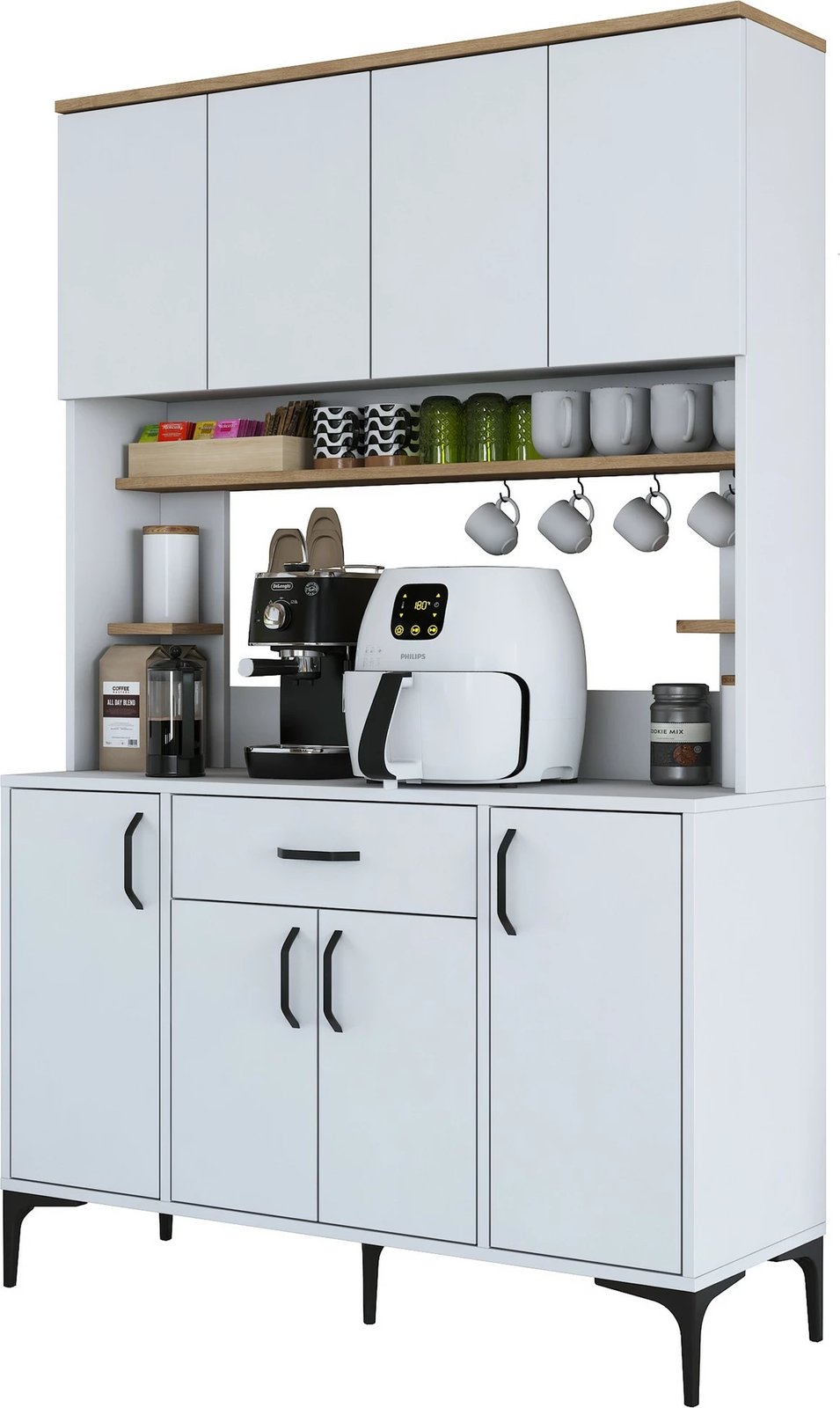 Dollap multifunksional Skye Decor, ngjyrë arre dhe e bardhë, JE177 - 3423