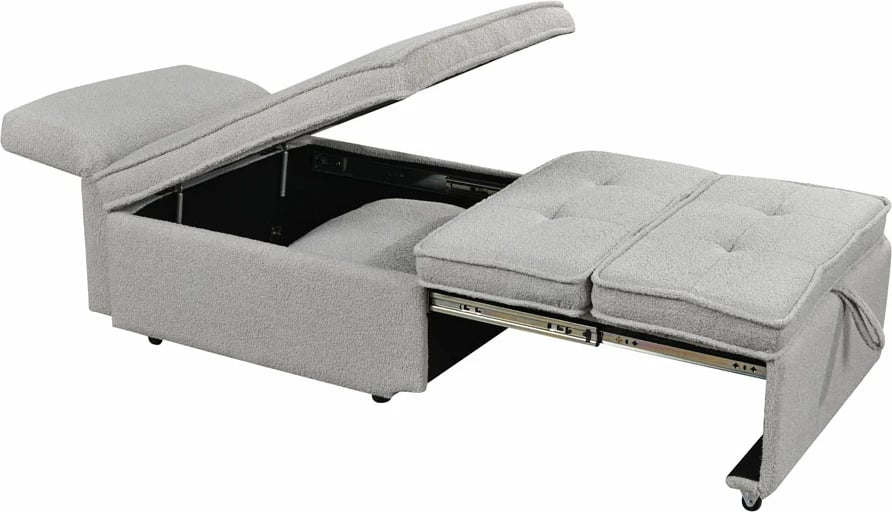 Karrige krevati Sleep, ngjyrë gri, 78x87x80cm