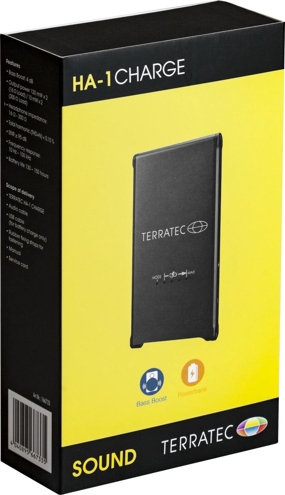Amplifikator kufjesh TerraTec HA-1, 0.06 W, 150h, 3.5mm, i zi