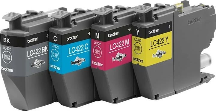 Fishek boje, Brother LC-422VAL, original, CMYK, paketë 4