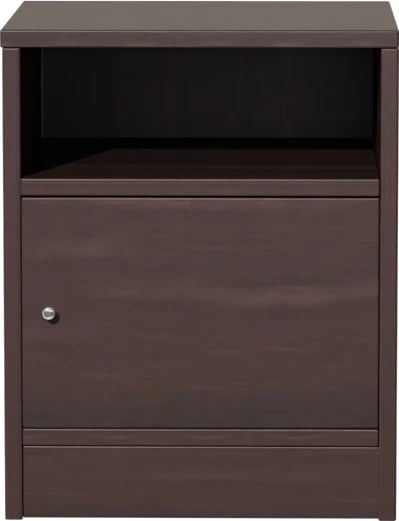 Komodinë anësore Foly me një sirtar, ngjyrë arre, 40x40x50cm