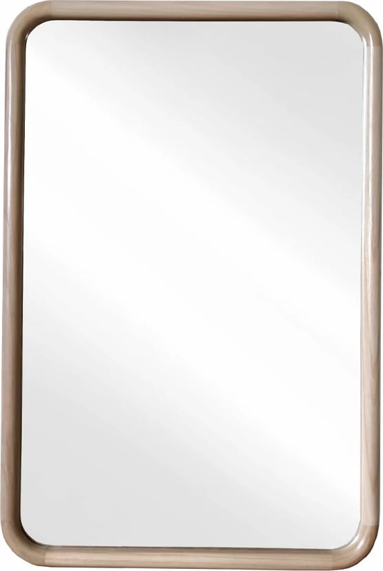 Pasqyrë Symmetron, kornizë druri natyrale, 60x90cm