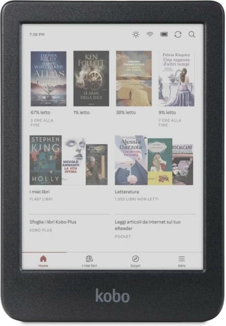 Lexues eBook, Kobo, Clara Colour (N367-KU-BK-K-CK), 16GB, i zi