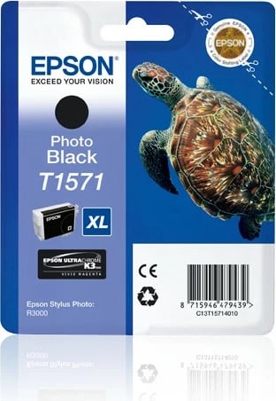 Karikator bojë Epson Turtle T1571, Photo Black, 25.9 ml