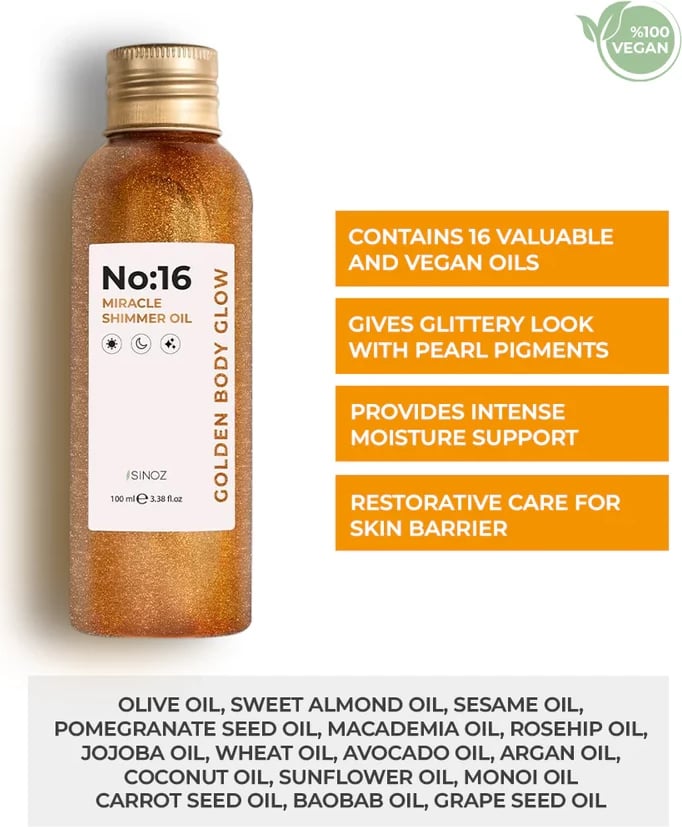 Miracle Shimmer Oil Sinoz No:16 