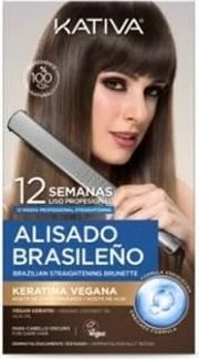 Kit për drejtim flokësh Kativa Veg Alisado Brasileño për brunet, unisex