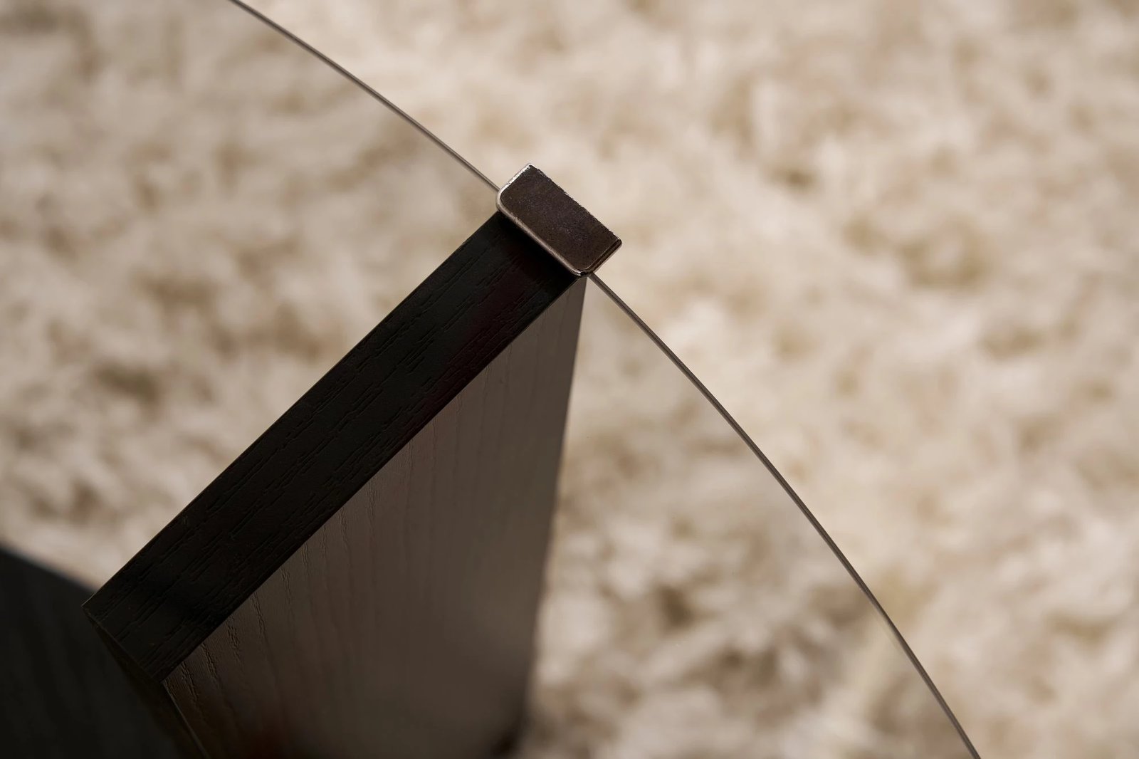 Tavolinë kafeje Nordure, Clara, dru i zi, fume