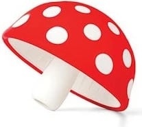 Trichter OTOTO Magic Mushroom, dizajn kërpudhe, kuqe-bardhë Trichter OTOTO Magic Mushroom, dizajn kërpudhe, kuqe-bardhë