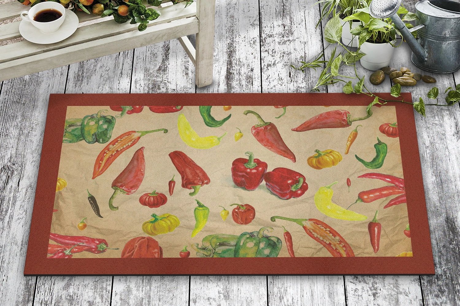 Shilte hyrëse PVC Aberto Design, shumëngjyrëshe, Pepper, 45x70cm