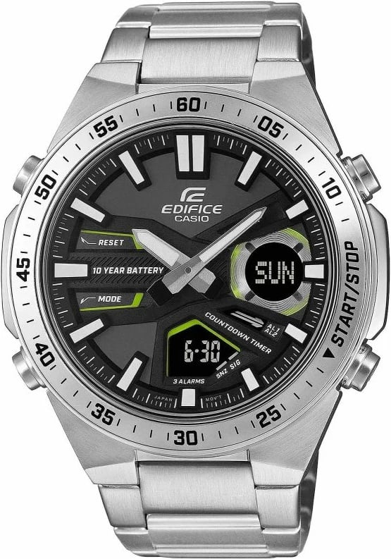 Orë dore për meshkuj Casio, argjend