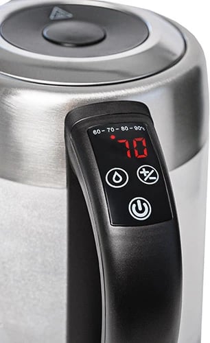 Çajnik elektrik Adler AD 1247 1.7 L kontroll temperature trup xhami inox