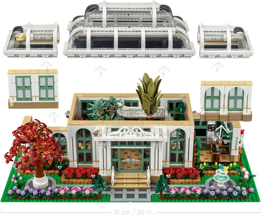 Set ndërtimi LEGO Botanical Garden 21353, 3792 pjesë, për të rritur, shumëngjyrësh