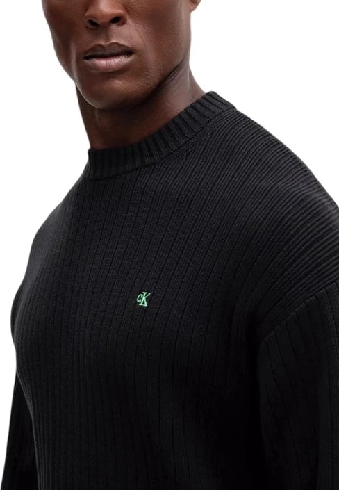 Xhemper për meshkuj Calvin Klein Jeans, i zi