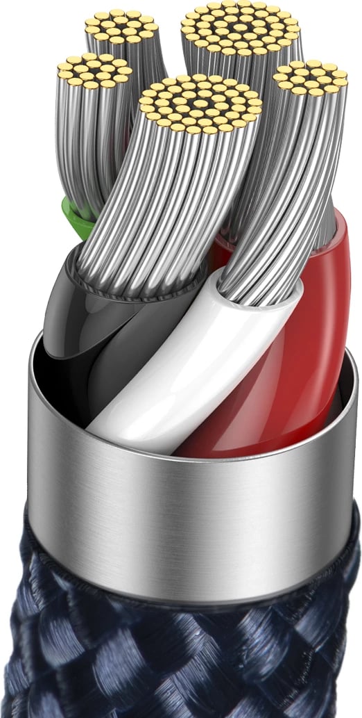 Kabllo Baseus Explorer USB-C në Lightning, 1m, 20W, Kaltër Kabllo Baseus Explorer USB-C në Lightning, 1m, 20W, Kaltër