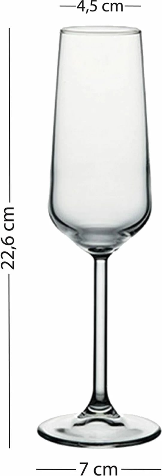 Set gotash prej qelqi (2 copë), Hermia Concept, Glow 195, ngjyrë ari