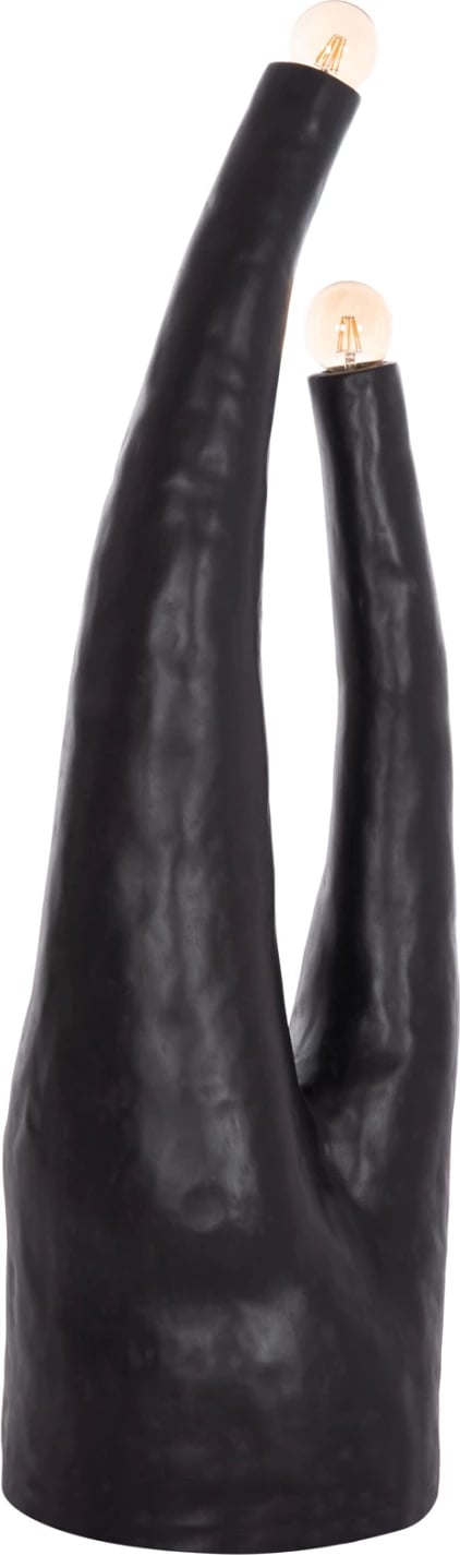 Llambë dyshemeje dekorative TUSKEN, fibër-cement, e zezë, FH4702.01, 50x43x145cm