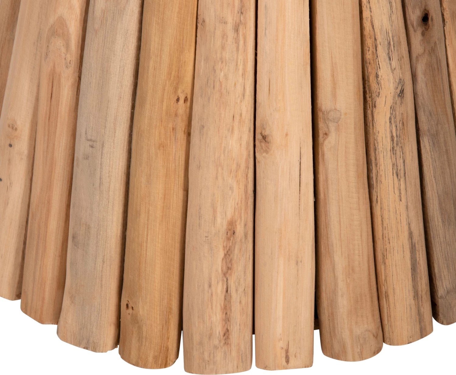 Tavolinë anësore e rrumbullakët COOTER, degë teak, natyrale, Φ37x50Hcm