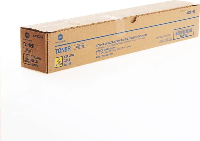Toner, Konica Minolta, TN512Y / A33K252, rendiment 35000 faqe, e verdhë