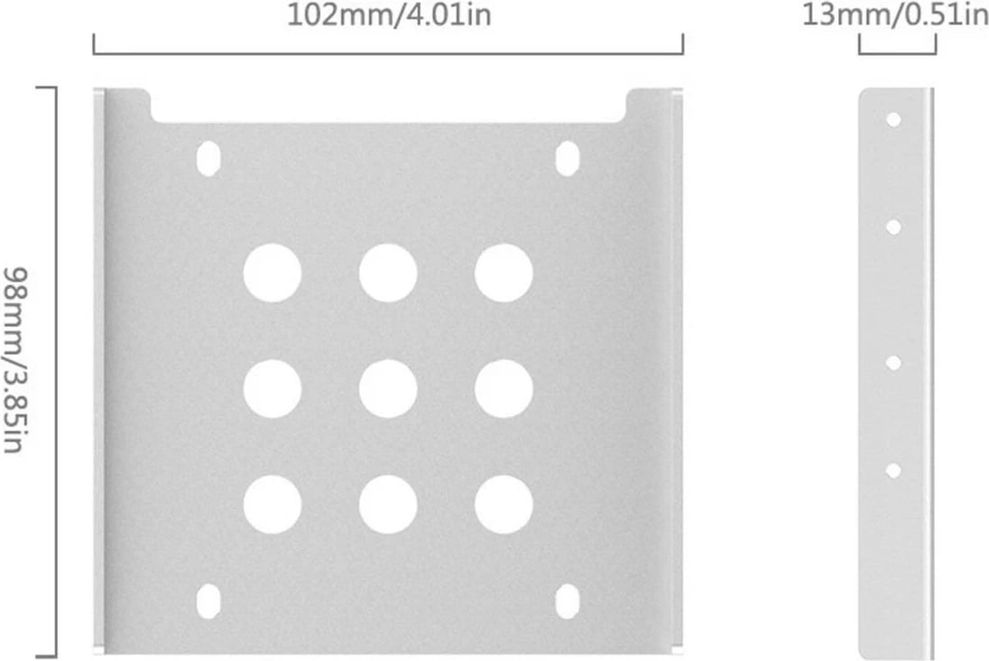 Sanki alumini për HDD 2.5'' Orico, e zezë
