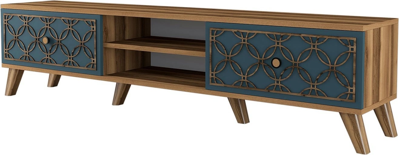 Komodë TV Hanah Home, Class, ngjyrë arre dhe kalcedoni