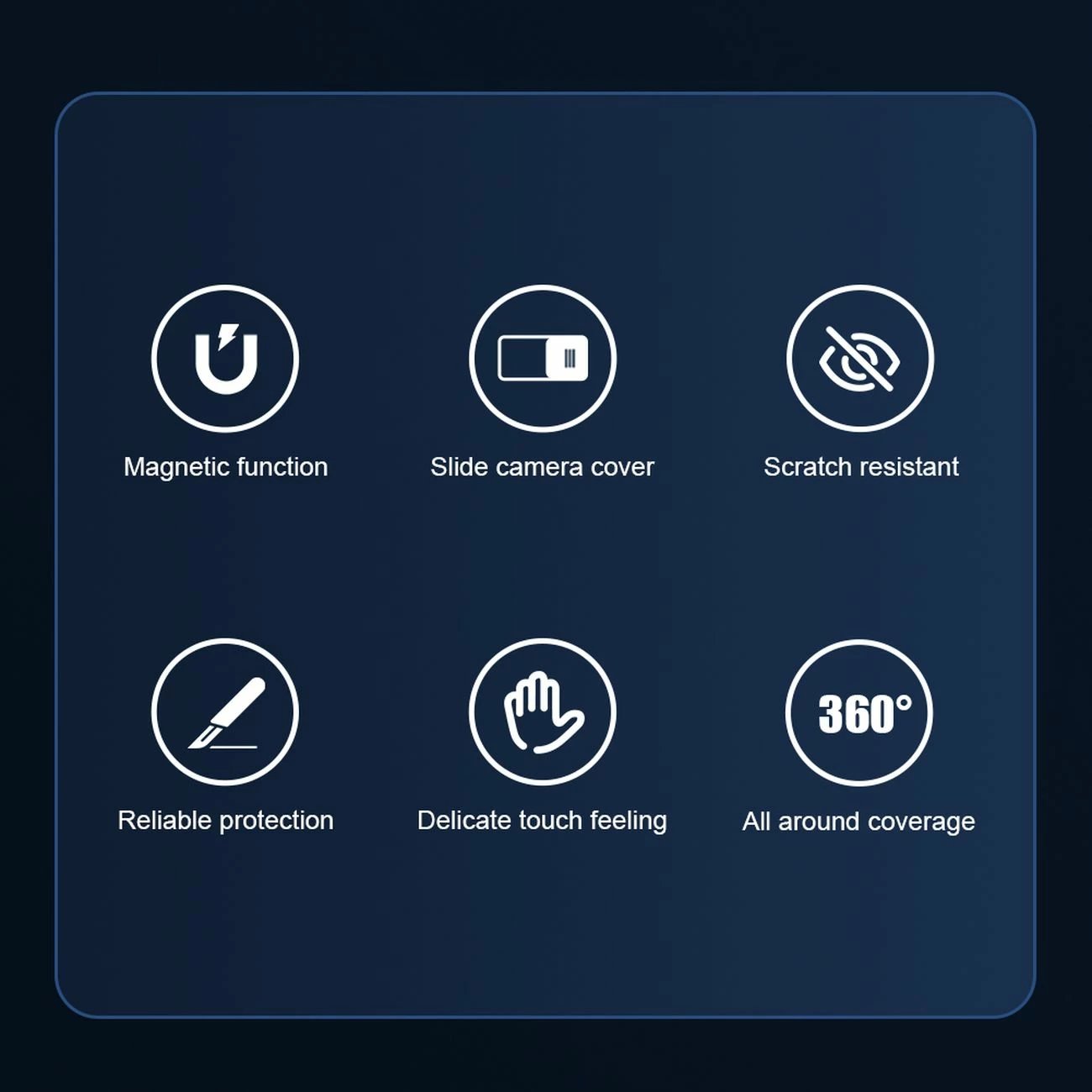 Mbështjellës Nillkin CamShield Pro Magnetic për iPhone 14 Pro Max, MagSafe, mbrojtje kamerës, Blu
