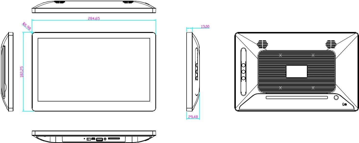 Tablet ALLNET PrimeOne-120, 12 Zoll, 8GB/64GB, Android 13