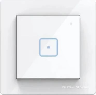 Ndërprerës me tel njëpolësh Tech Controllers FS-01M, i bardhë