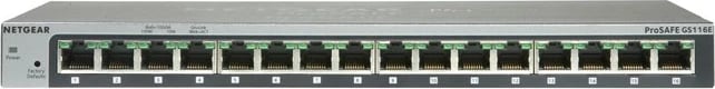 Switch NETGEAR GS116, Gigabit Ethernet, 16 porte, Gri