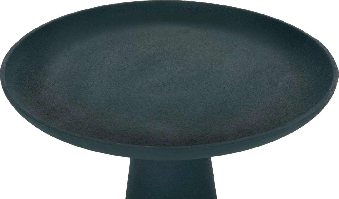 Tavolinë anësore DELCON FH4246.03 metalike, ngjyrë e gjelbër, Φ45x51.5H cm