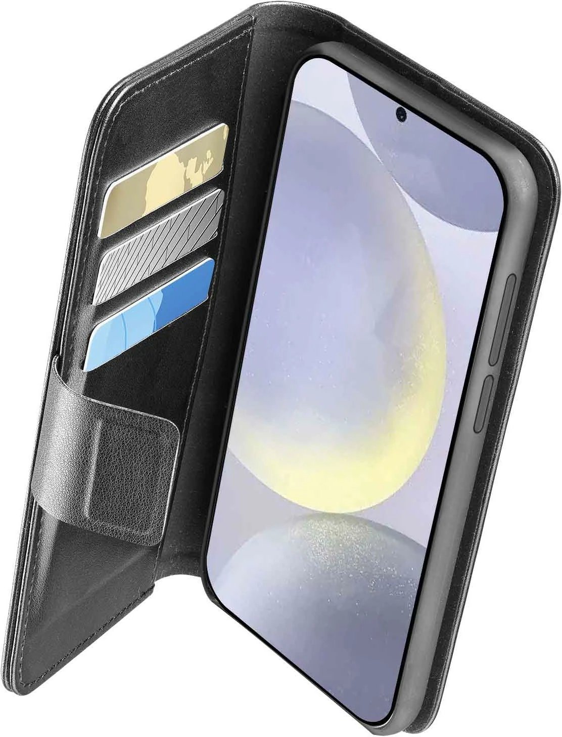 Mbështjellës folio Cellular Line për Samsung Galaxy S25 Ultra, 6.8", i zi